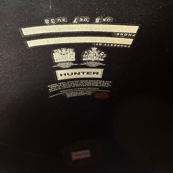 Women’s Original Tall Rain Boots (Black) - Hunter - Picture 2 of 6